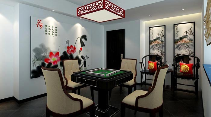 中式风格茶楼茶室棋牌室