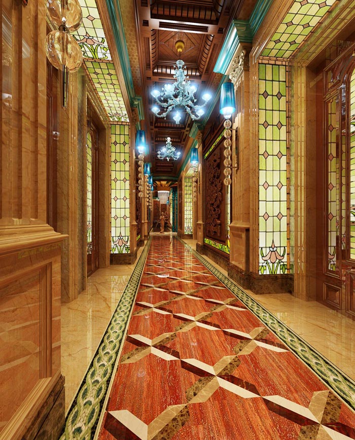 水上皇宫ktv走廊前台